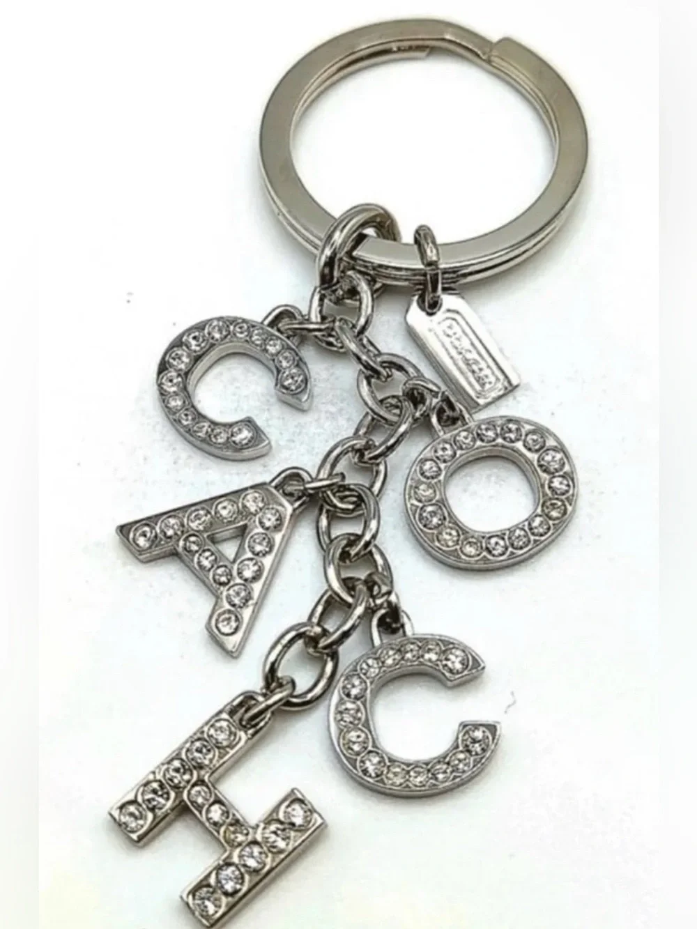 RARE Coach Rhinestone Dangle Keychain Authentic NWOT “HARD TO FIND